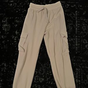 cream sweatpants from ZARA, size xs